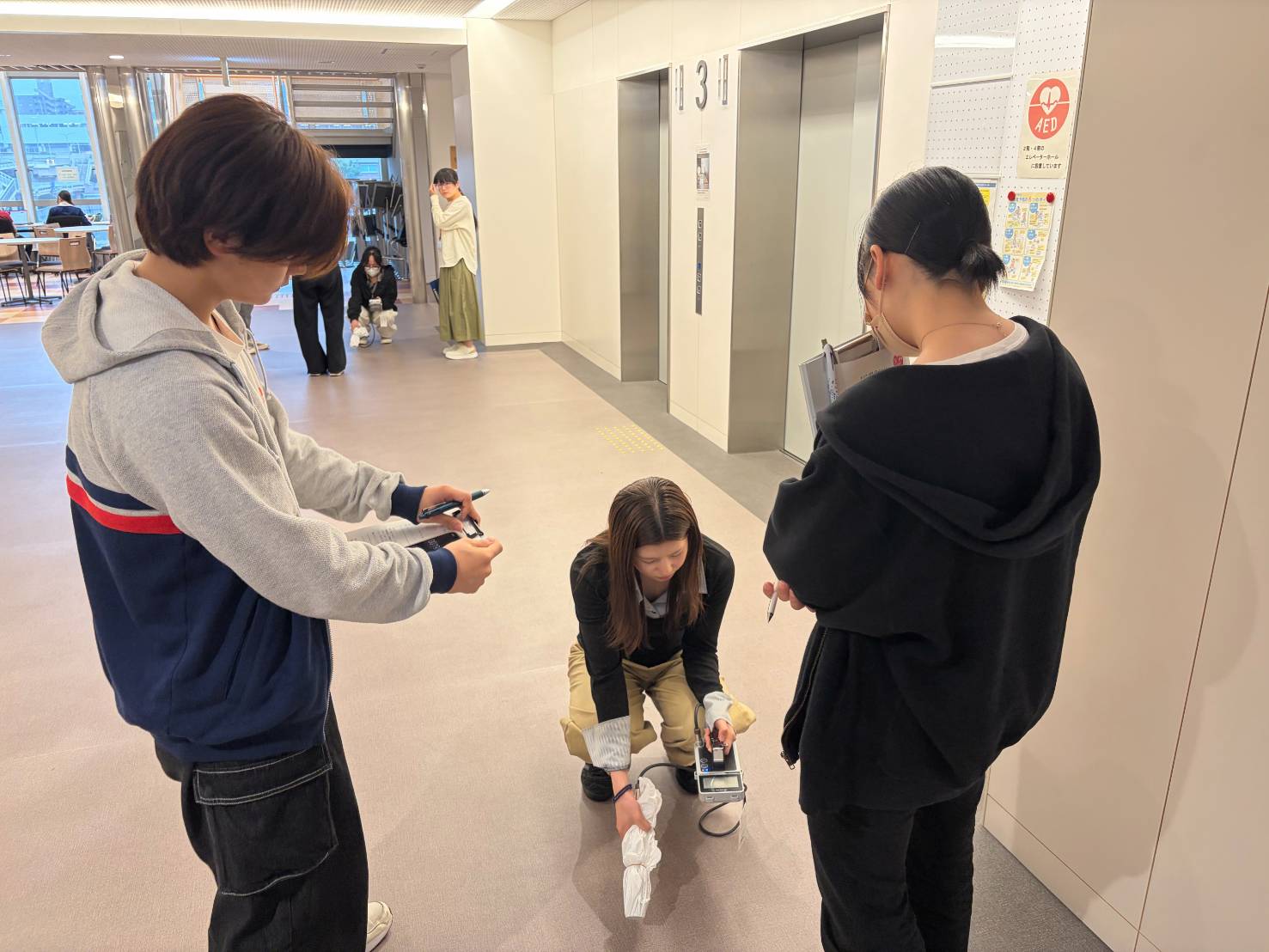 屋内で計測