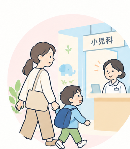 受診される方への案内イラスト