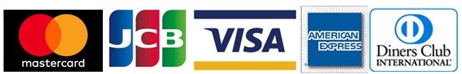 VISA, master card, JCB, American Express, Diners Club International